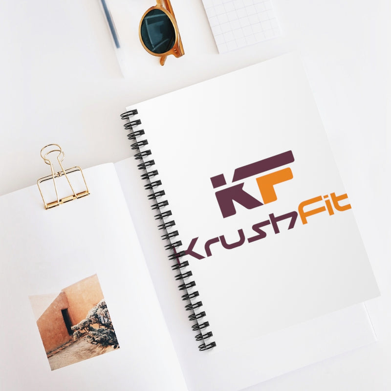 KRUSHFIT Spiral Fitness Notebook - Ruled Line